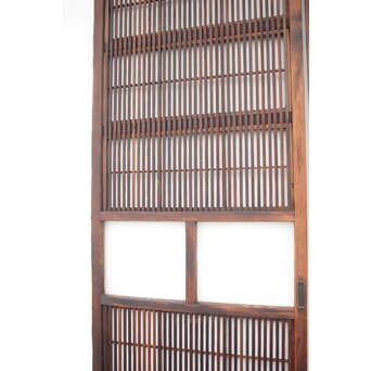 障子枠付 細身格子戸 2枚1組　L977 