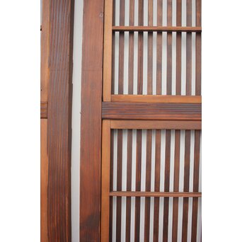 障子枠付 細身格子戸 2枚1組　L977 