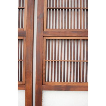 障子枠付 細身格子戸 2枚1組　L977 