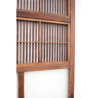 障子枠付 細身格子戸 2枚1組　L977 