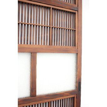 障子枠付 細身格子戸 2枚1組　L977 