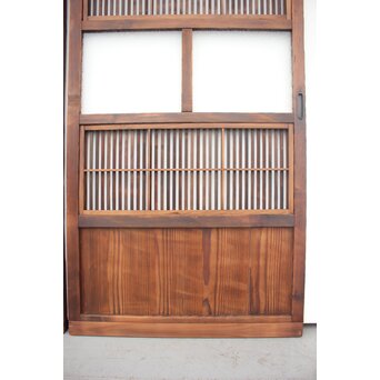 障子枠付 細身格子戸 2枚1組　L977 