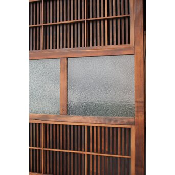 障子枠付 細身格子戸 2枚1組　L977 