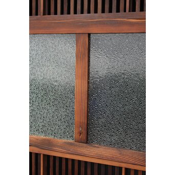 障子枠付 細身格子戸 2枚1組　L977 