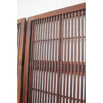 障子枠付 細身格子戸 2枚1組　L977 