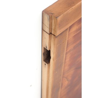 障子枠付 腰板欅の格子戸 2枚1組　L979 