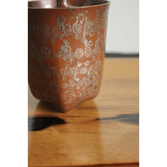 玉川堂 五代目 玉川覚平 木目金香炉　M113 