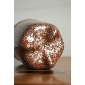 玉川堂 五代目 玉川覚平 木目金香炉　M113 