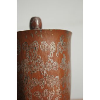 玉川堂 五代目 玉川覚平 木目金香炉　M113 