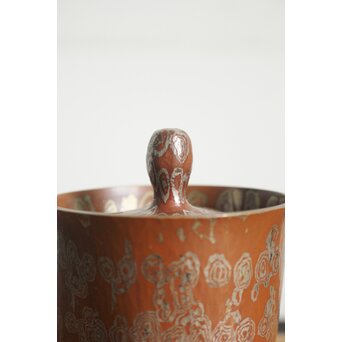 玉川堂 五代目 玉川覚平 木目金香炉　M113 