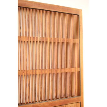 釘無繊細格子蔵戸　W947 