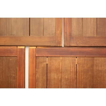 唐子図板絵板戸 4枚1組　B951 