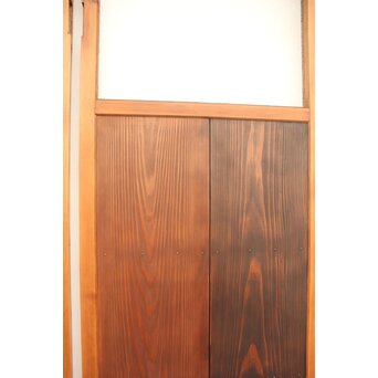 色変わりの両面雪隠戸 2枚1組　GD1209YD 通常背面になるはずですが　両面張の珍しい仕様です