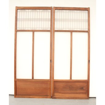 組子とダイアガラスの建具 2枚1組　GD1211 