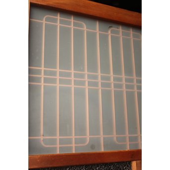 組子とダイアガラスの建具 2枚1組　GD1211 