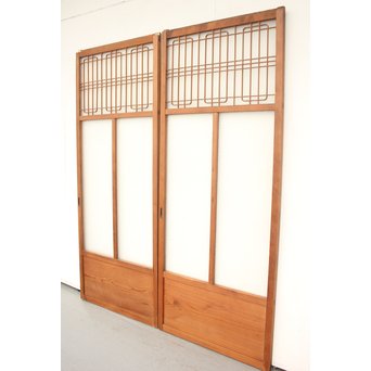 組子とダイアガラスの建具 2枚1組　GD1211 