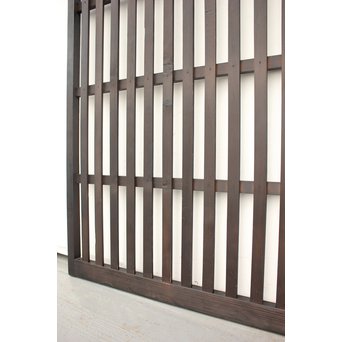 時代黒平格子戸 2枚1組　L981 