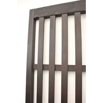 時代黒平格子戸 2枚1組　L981 