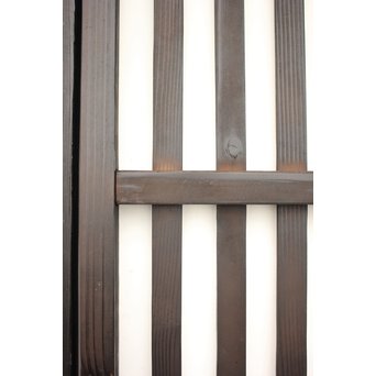 時代黒平格子戸 2枚1組　L981 