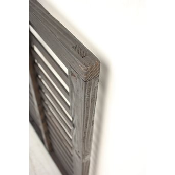 時代黒平格子戸 2枚1組　L981 