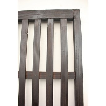 時代黒平格子戸 2枚1組　L981 