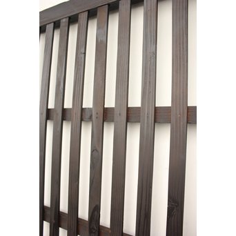 時代黒平格子戸 2枚1組　L981 