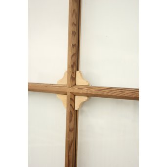 アールデコ 9分割 白木クリアガラス戸　GD1212 