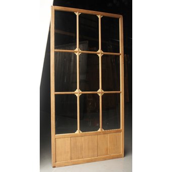 アールデコ 9分割 白木クリアガラス戸　GD1212