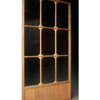 アールデコ 9分割 白木クリアガラス戸　GD1212 