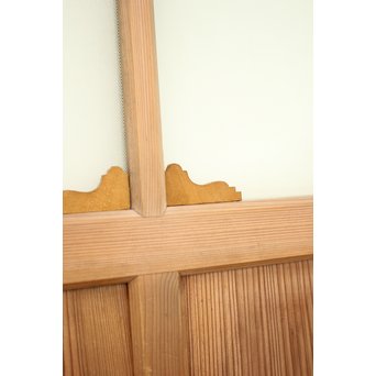 アールデコ調 白木プレスガラス戸　GD1213 