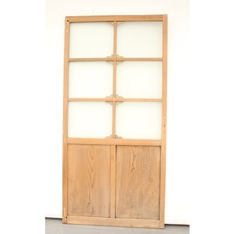 アールデコ調 白木プレスガラス戸　GD1213 