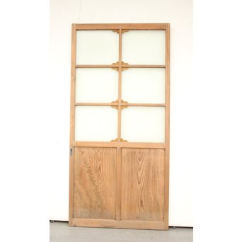 アールデコ調 白木プレスガラス戸　GD1213