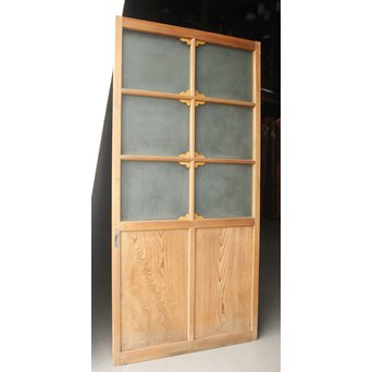 アールデコ調 白木プレスガラス戸　GD1213 