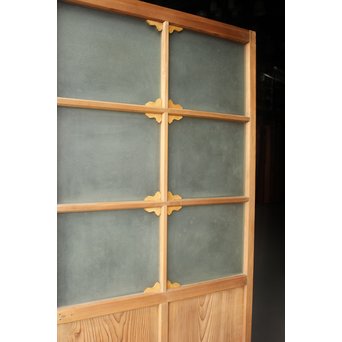 アールデコ調 白木プレスガラス戸　GD1213 