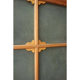 アールデコ調 白木プレスガラス戸　GD1213 