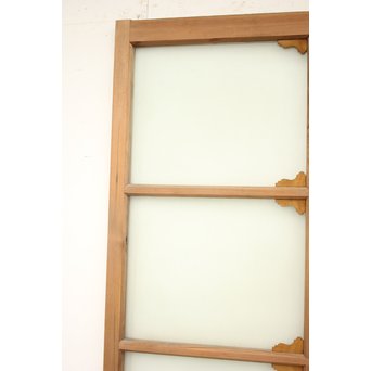 アールデコ調 白木プレスガラス戸　GD1213 