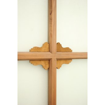 アールデコ調 白木プレスガラス戸　GD1213 