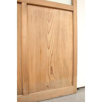 アールデコ調 白木プレスガラス戸　GD1213 