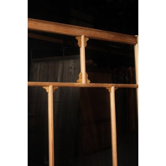 アールデコ調 白木クリアガラス戸　GD1214 