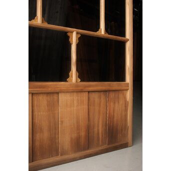 アールデコ調 白木クリアガラス戸　GD1214 