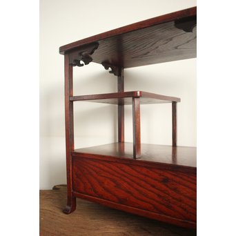 欅の飾棚/茶棚　X108 