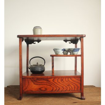 欅の飾棚/茶棚　X108