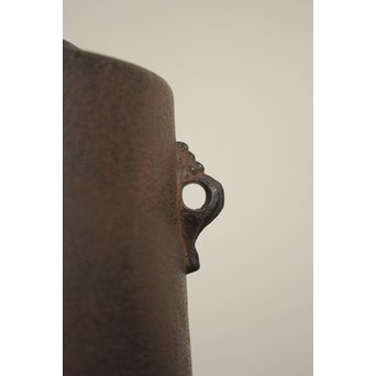 角谷興斎/与斎 千網地紋筒釜 鵬雲斎好書付　M115 