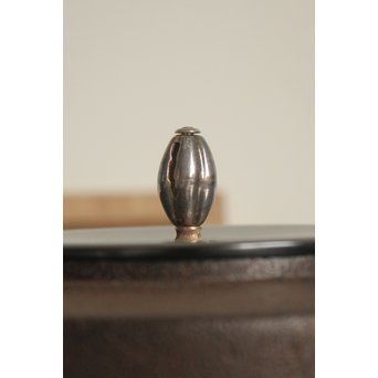 角谷興斎/与斎 千網地紋筒釜 鵬雲斎好書付　M115 