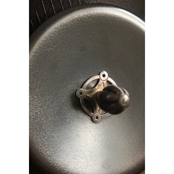 角谷興斎/与斎 千網地紋筒釜 鵬雲斎好書付　M115 