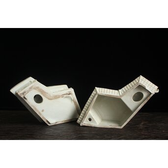 古伊万里 白磁家型香炉/置物　P120 