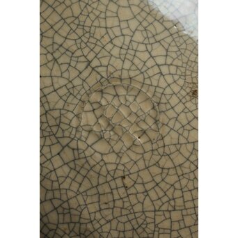 楽焼 香炉釉 葉型皿 15客1組　P121 