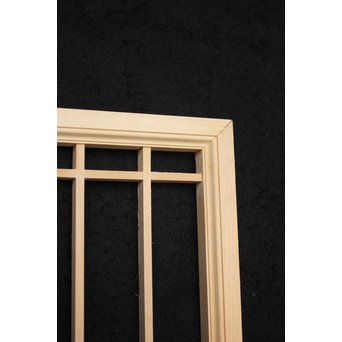 デッドストック 白木建具部材 組子書院 4枚1組　R2446 