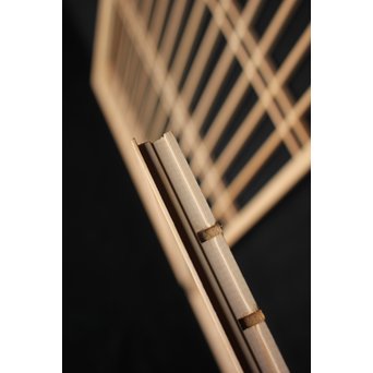 デッドストック 白木建具部材 組子書院 4枚1組　R2446 