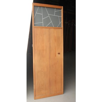 氷裂模様 サンドブラストガラス雪隠戸　GD1215 